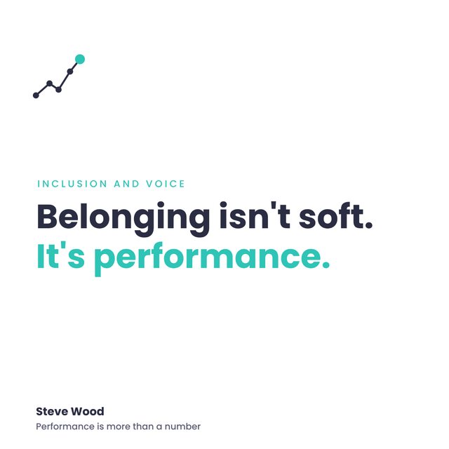 Post 6: Belonging isn't soft. It's performance.